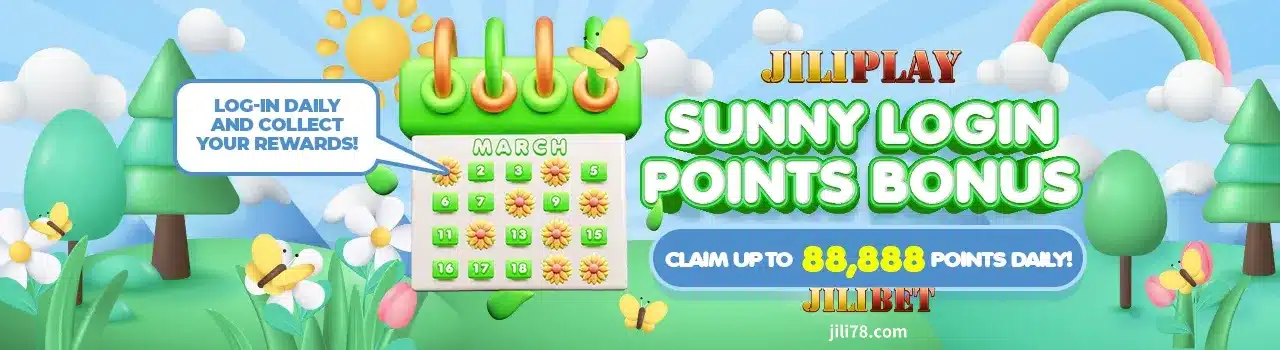 Bonus ng JILIBET Sunny Login Points 1 Bonus ng JILIBET Sunny Login Points