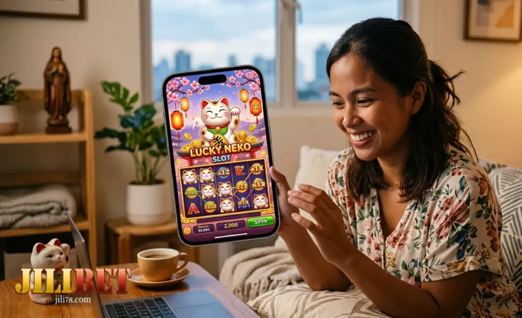 Damhin ang Swerte sa Bawat Spin ng Lucky Neko Slot sa JILIBET Casino